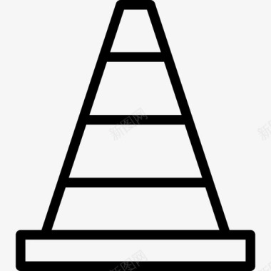 交通锥维修限制图标图标