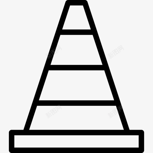 交通锥维修限制图标svg_新图网 https://ixintu.com 交通锥 建筑 建筑商 建筑轮廓 施工 禁止穿越 维修 警戒 避让 限制 障碍物