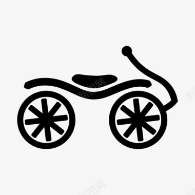 自行车汽车两轮车图标图标