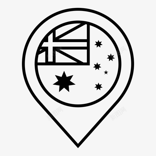澳大利亚袋鼠交响乐团图标svg_新图网 https://ixintu.com 下 世界旗帜轮廓 交响乐团 国家 地图标记 悉尼 旗帜 澳大利亚 澳大利亚国旗 英语 袋鼠