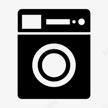 洗衣机家用电器干衣机图标图标