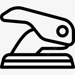 打孔装订打孔机文具纸张图标高清图片