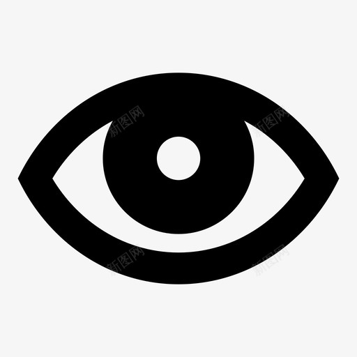 眼睛视觉凝视图标svg_新图网 https://ixintu.com aver 凝视 分类 看见 眼球 眼睛 砍 视觉