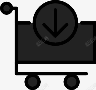 购物车销售保管员图标图标