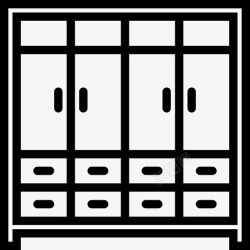 独立房屋着装有盖家具图标高清图片