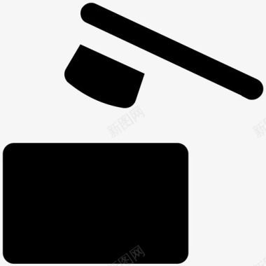 木槌法律法官图标图标