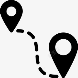 距离计算距离旅行公路旅行图标高清图片