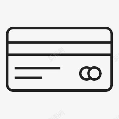 银行卡现金信用卡图标图标