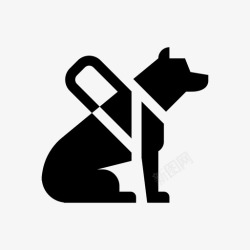 忠诚的导盲犬导盲犬听话忠诚图标高清图片