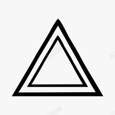 三角形向上视频形状图标图标