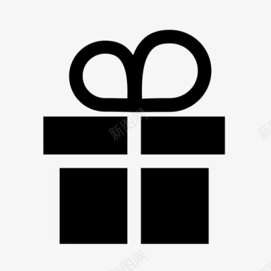 礼物分析盒子图标图标
