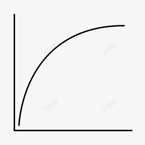 对数图反函数统计图标svg_新图网 https://ixintu.com 反函数 对数图 平方根 平面 曲线 极限 统计 解