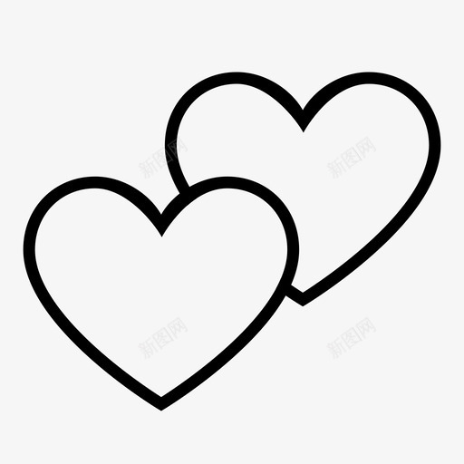 情人两颗心在一起图标svg_新图网 https://ixintu.com 两颗心 人物 在一起 对象 情人 情人节 日记 时间表 星星