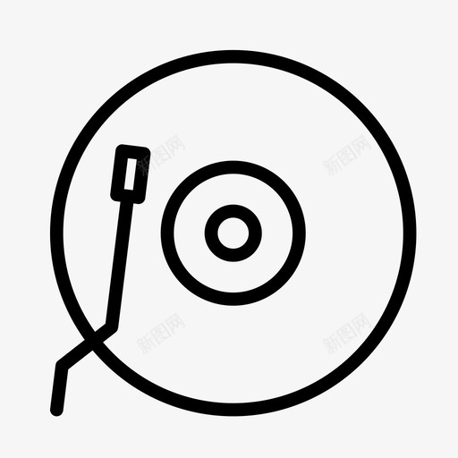 录音机曲调声音图标svg_新图网 https://ixintu.com 光盘 图标简单线 声音 复古 多媒体 录音 录音机 曲调 歌曲 音乐
