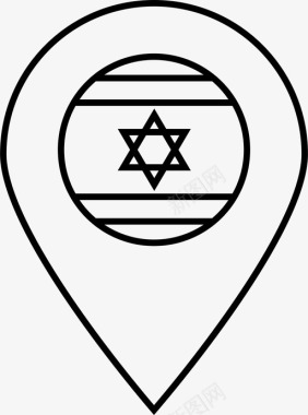 以色列国旗国家中东图标图标