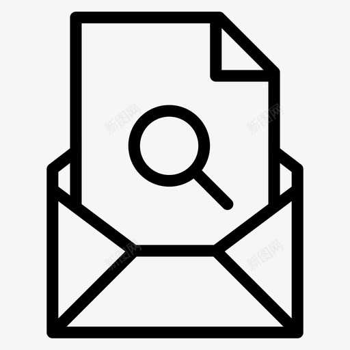 放大镜查找搜索图标svg_新图网 https://ixintu.com 仔细查看 发送 平滑电子邮件 扫描 搜索 放大镜 文件 查找 检查 电子邮件 附件