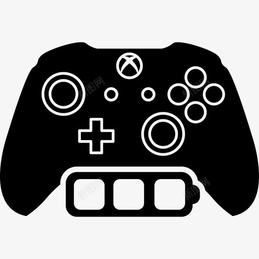 XboxOne全电池游戏控制控制视频游戏图标svg_新图网 https://ixintu.com XboxOne全电池游戏控制 控制 视频游戏