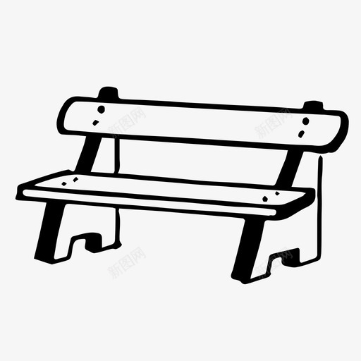 长凳聊天报纸图标svg_新图网 https://ixintu.com 公园 座椅 户外 报纸 物件手工制作复古时髦款式 聊天 长凳