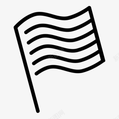 加泰罗尼亚国旗波浪条纹图标图标