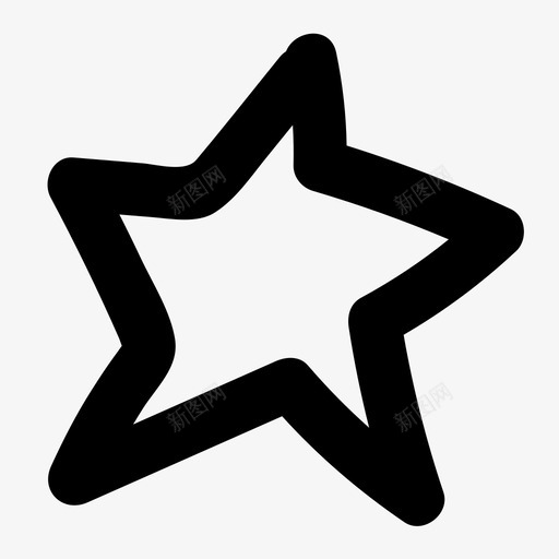 星形标记手绘图标svg_新图网 https://ixintu.com 允许 手绘 手绘一般图标 收藏夹 星形 标记 箭头 费率 趣味