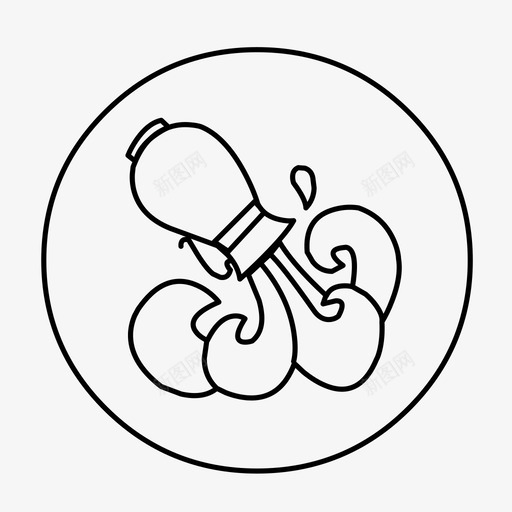 水瓶座星座图标svg_新图网 https://ixintu.com 星座 水瓶座