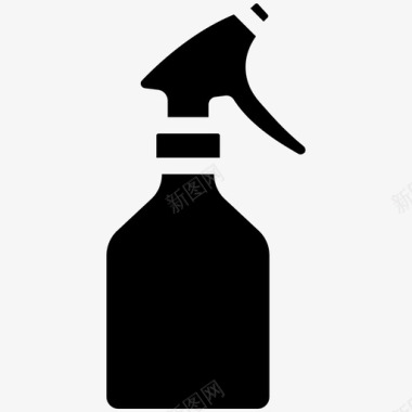 喷雾瓶擦拭喷雾器淋浴瓶图标图标