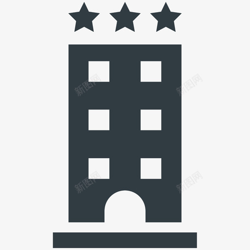 三星级酒店房地产酷标图标svg_新图网 https://ixintu.com 三星级酒店 房地产酷矢量图标