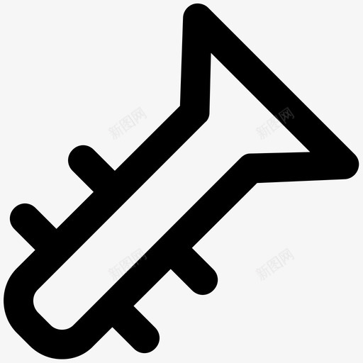 大号音乐加粗线图标svg_新图网 https://ixintu.com 大号 音乐加粗线图标