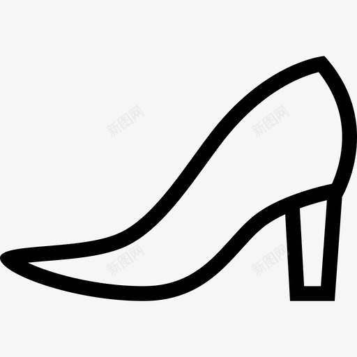 采购产品鞋子皮革高跟鞋图标svg_新图网 https://ixintu.com 女人 女性 服装店 皮革 衣服轮廓2 配件 采购产品鞋子 鞋类 高跟鞋