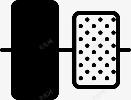 垂直居中工具实体图标svg_新图网 https://ixintu.com 垂直居中 实体 尺寸 工具 编辑 虚线 设计实体 连接 配对