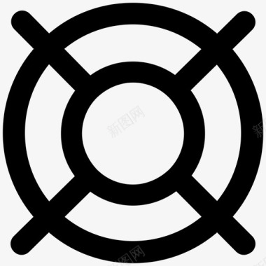 安全锁安全粗体线图标图标