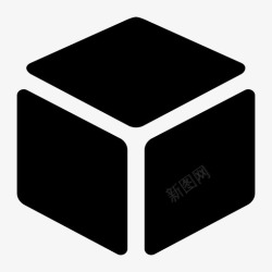 立方体箱子盒子空间保险箱图标高清图片