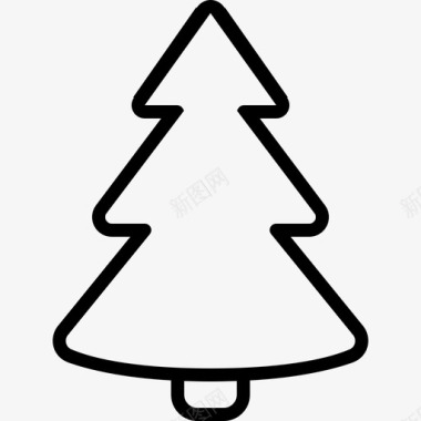 圣诞树圣诞icont事件线图标图标