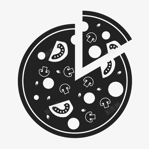 披萨烘焙吃图标svg_新图网 https://ixintu.com 准备 吃 意大利 披萨 烘焙 食物