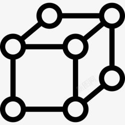 分子结合脱离分子形状科学图标高清图片