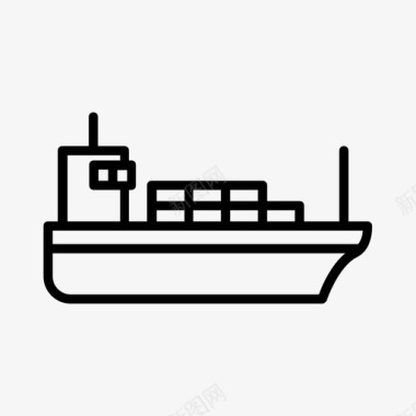 海运船物流图标图标