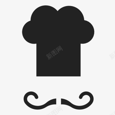 厨师面包师饮食图标图标