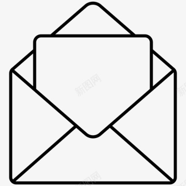 空白电子邮件产品ui行图标图标