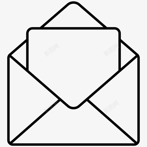 空白电子邮件产品ui行图标svg_新图网 https://ixintu.com 产品ui行图标 空白电子邮件