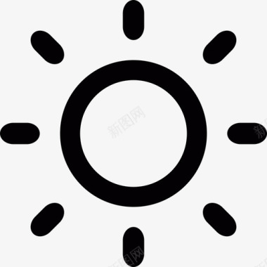 太阳温度阳光图标图标