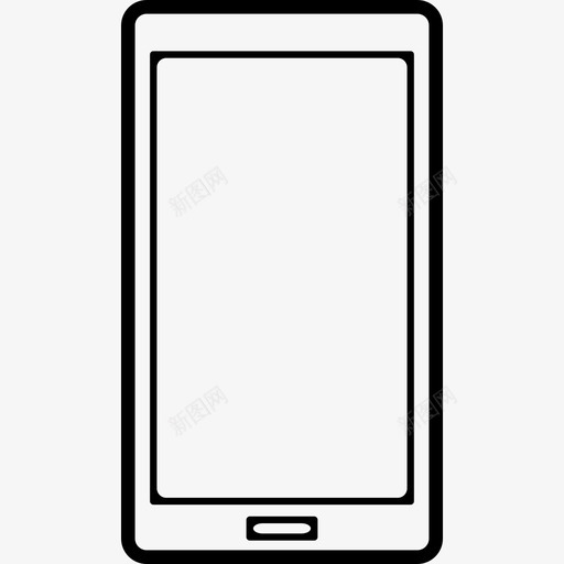 带大屏幕的手机轮廓工具和用具手机图标svg_新图网 https://ixintu.com 工具和用具 带大屏幕的手机轮廓 手机