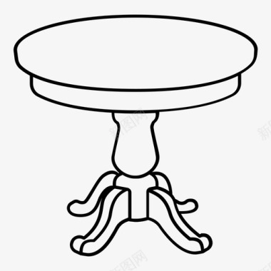 桌子凳子座位图标图标