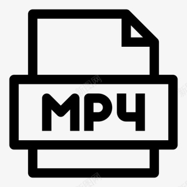mp4文件视觉视频文件图标图标