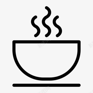 汤储藏面条图标图标