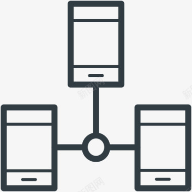 移动网络网络线图标图标