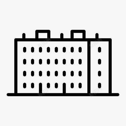 建筑塔楼建筑群图标svg_新图网 https://ixintu.com 公寓 办公室 城市 塔楼 建筑 建筑群 房屋 文明
