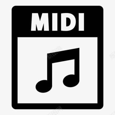midi文件播放音乐图标图标