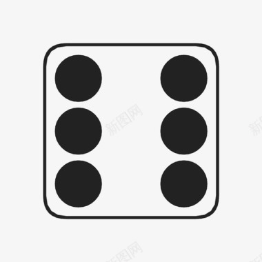 骰子机会立方体图标图标
