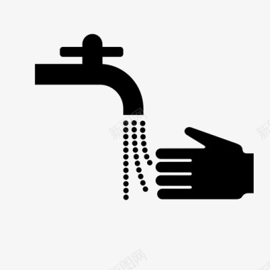 手洗冲洗湿手图标图标