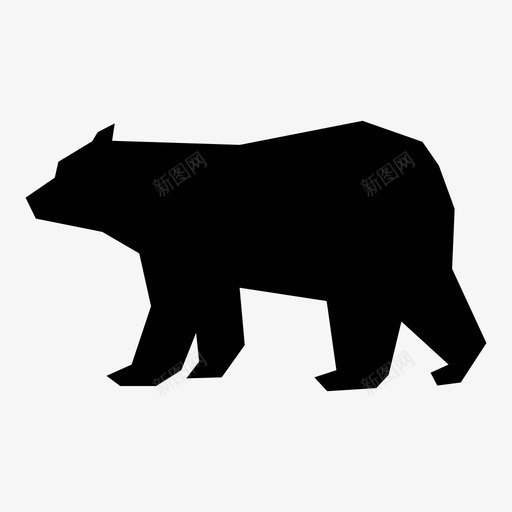熊熊科北极熊图标svg_新图网 https://ixintu.com 动物 北极熊 听觉 哺乳动物 森林 熊 熊猫 熊科 狩猎 行走
